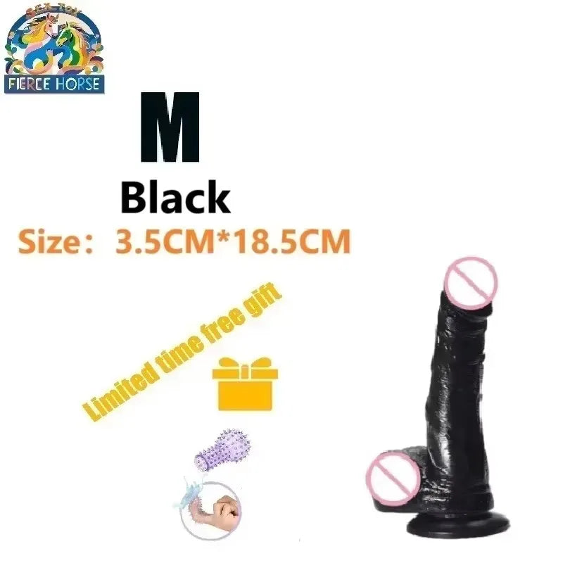 Realistic Dildo Sex toys for Woman Men Couples Silicone Penis  Masturbator Black Dildos Erotic Cock G Spot Clitoris Anal Sex Toy