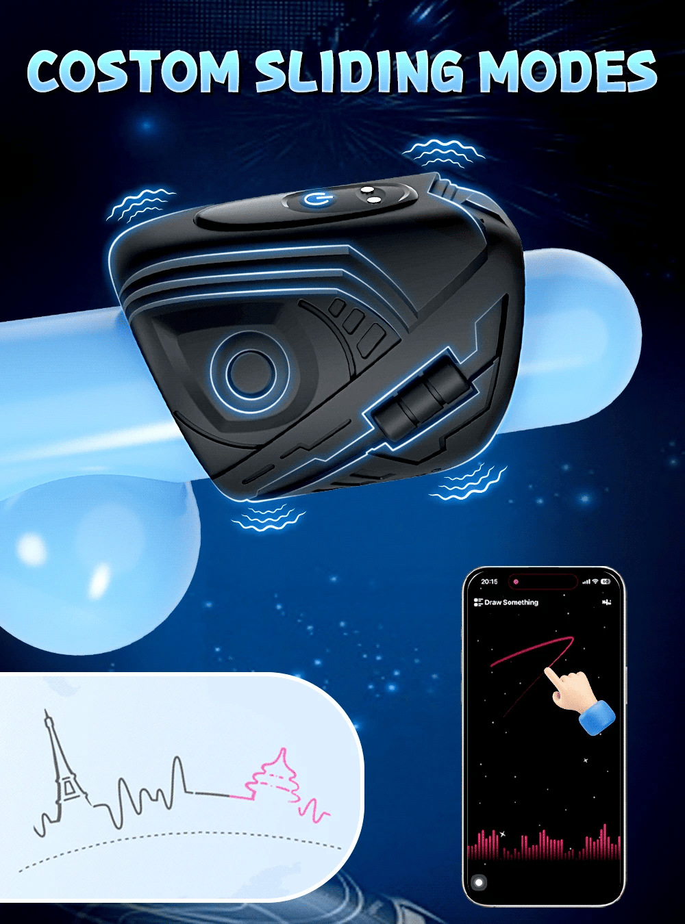 Penis Training Vibrator Tapping Stroker Stimulator Male Masturbator Erotic Toys Glans Trainer Vibration Penis Extender Toys