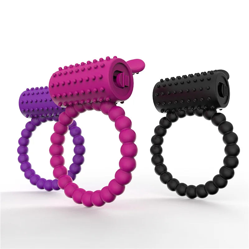 Cock Ring Penis Sex Toy Cockring Vibrating Man Ring Vibrator for Couples Women Chastity Cage Masturbator Erotic Adult Supplies