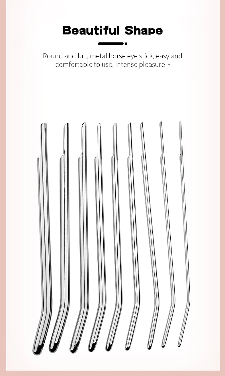 Adult Sex Toys For Men Penis Plug Stretching Male Private Goods Smooth Head Stainless Steel Catheters Urethral Sounds Dilators