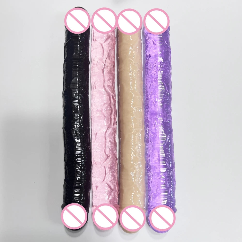 Double Dildo Realistic Penis Lesbian Couple Toys  double penetration Sex Toys for Woman Anal Vigina Adult Sex Products