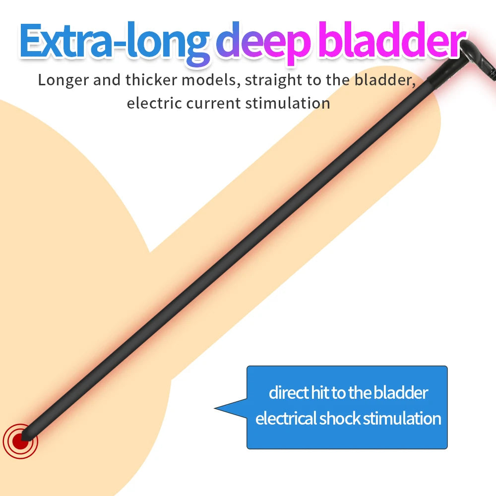 Sex Toy for Men Horse Eye Stick Stimulation Urethral Plug Urethra Beads Electro Shock Stimulation Male Masturbator Extender Plug