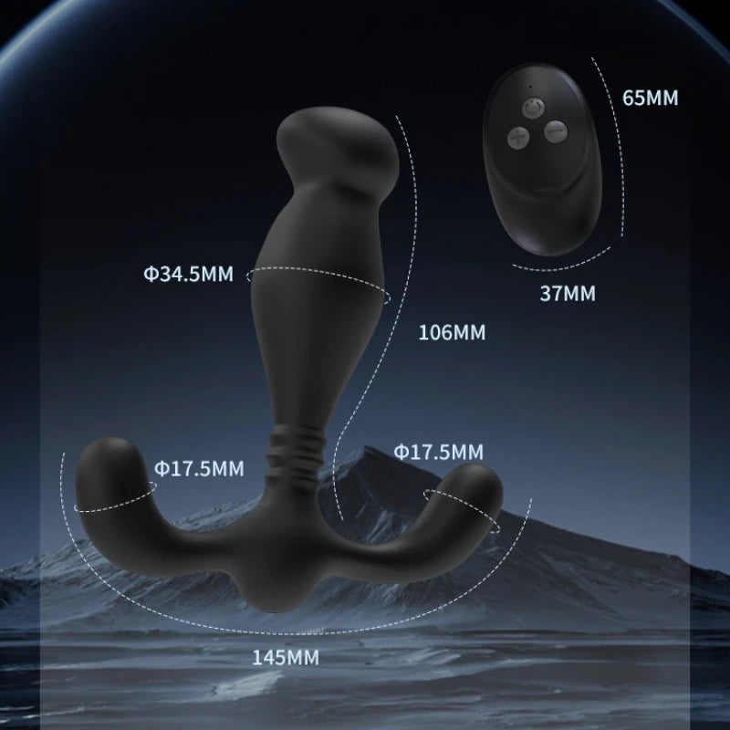 10 Vibrating Ass Plug Modes Sex Toy for Control Men Gay Adult Toys Anal Silicone Anal Vibrator Prostate Massager with Stimulator