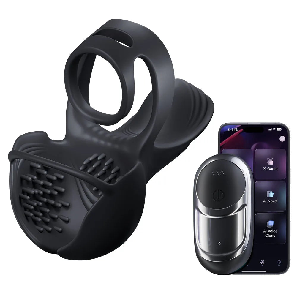 Vibrating Cock Ring Sex Toy for Men Penis Ring Vibrator APP Control Male Sex Toy for Testicle Stimulator Adult Toy Men Erection