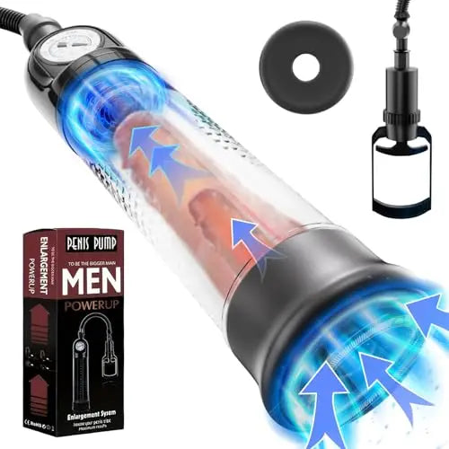 Male sex toy waterproof penis pump - a sex toy penis expander for male erection, an adult toy for male masturbation
