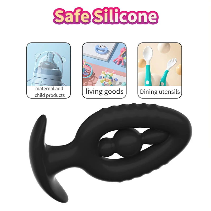 New Trend Wearable Anal Plug P Spot Stimulator Prostate Massage Fake Dildo Buttplug Sex Toy For Women Men Anal Dilator Adult 18+