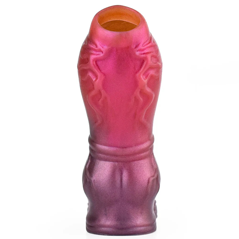 YOCY Silicone Penis Sleeve S,M,L Size Open-ended Animal Dildo Sheath Texture Massager Sex Toy For Men Women