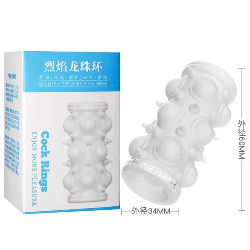 Sex Toys for Men Hyperstimulation Massager Cock Penis Ring Delay Ejaculation Stronger Erection Sex Toys Adult Supplies Cock