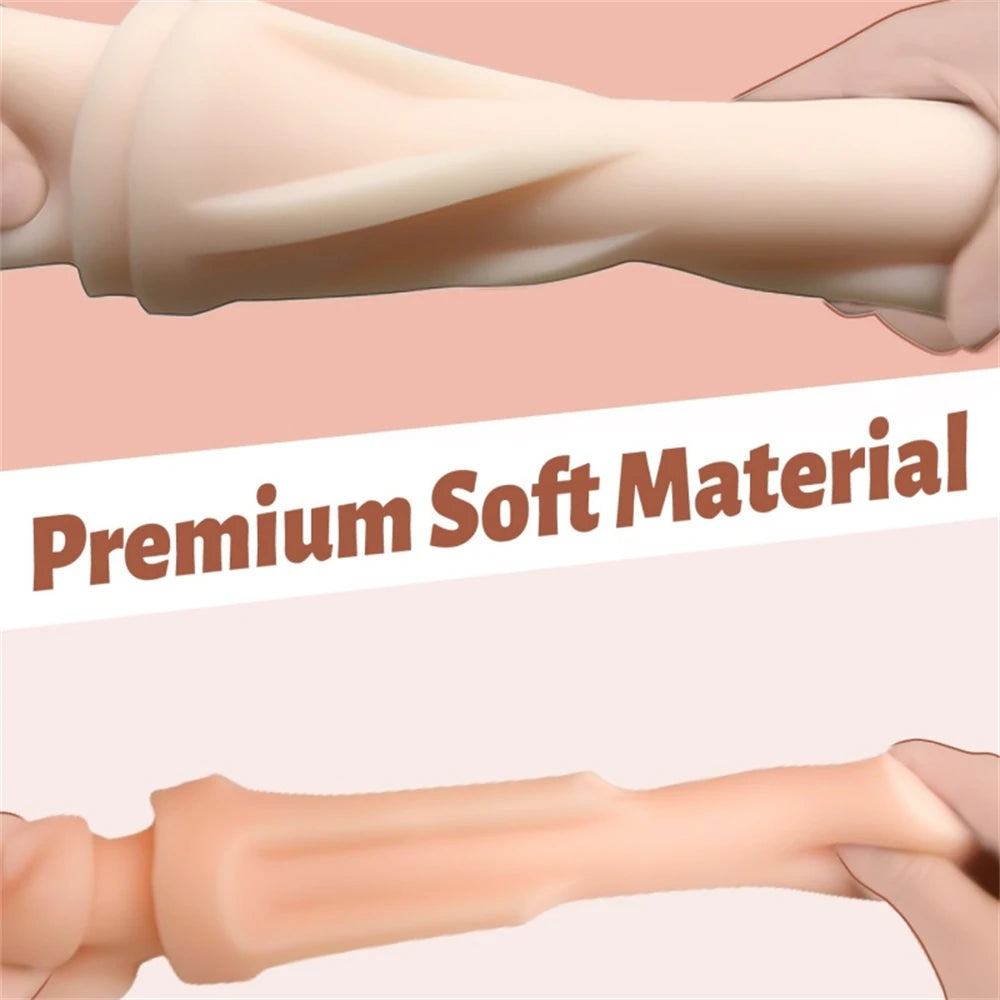 Artificial Vagina Sex Toy for Men Adult Erotic Toys Male Masturbator Cup Realistic Rubber Vagina Prostate Massage Deep Throat