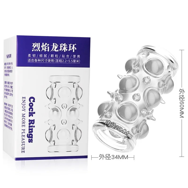 Sex Toys for Men Hyperstimulation Massager Cock Penis Ring Delay Ejaculation Stronger Erection Sex Toys Adult Supplies Cock