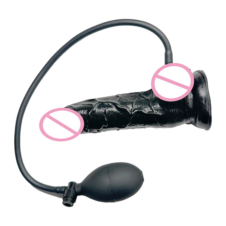 Realistic Inflatable Dildo for Women - Soft Fleshy Texture Adult Pleasure Toy