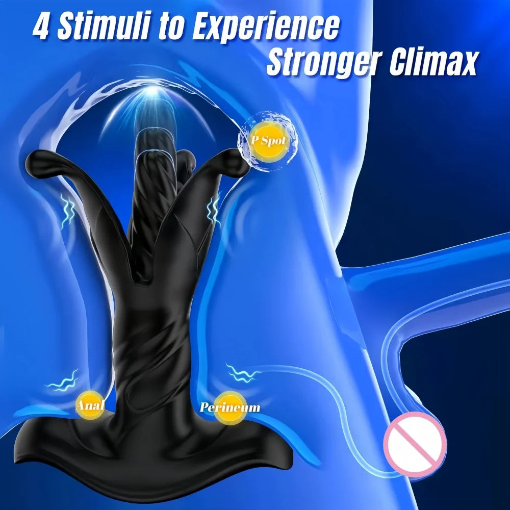 Remote Control Male Prostate Massager Anal Vibrator 9--Speed Vibrating Buttplug Anal Expander  Adults Sex Toy for Men Gay