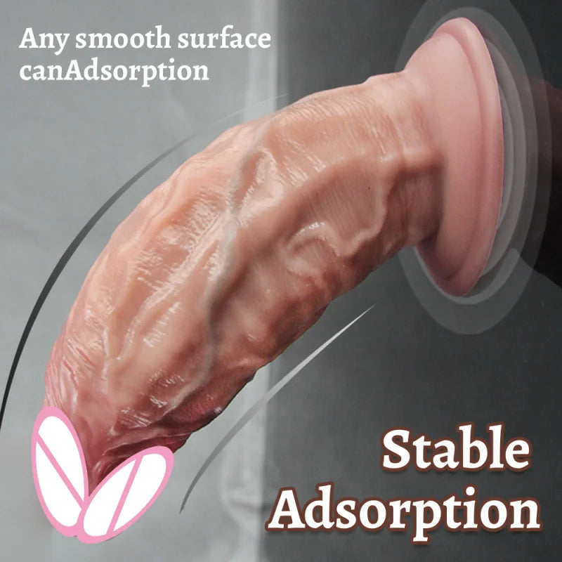 S/M/L Dildo Big Dick Female Anal Vagina Masturbation Soft Skin Feel Penis Prostate G-spot Massage Anal Plug Sex Toys For Adult