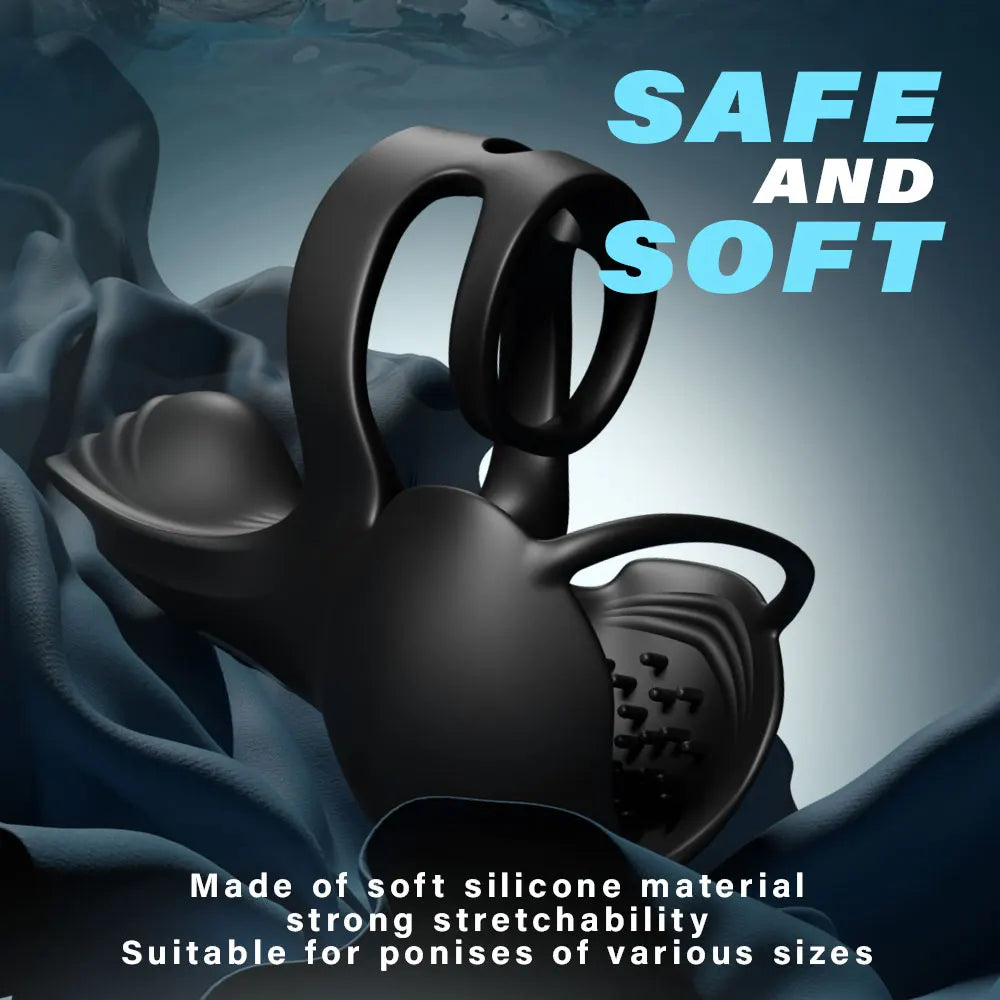 Vibrating Cock Ring Sex Toy for Men Penis Ring Vibrator APP Control Male Sex Toy for Testicle Stimulator Adult Toy Men Erection