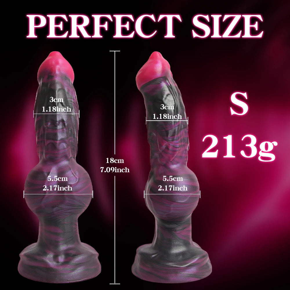 Monster Dildo Big Anal Plug Dog Dildo Butt Plug Adult Sex Toy Anal Stimulation Soft Animal Penis For Female Anal Erotic Sexy Toy