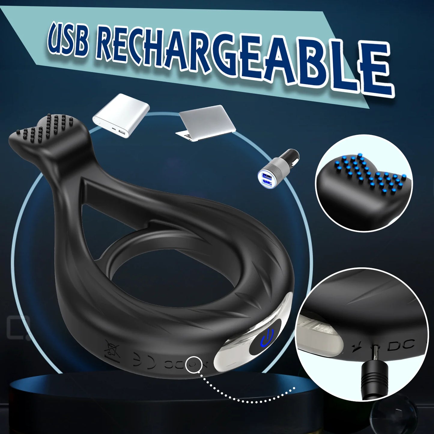 Sex Toy Vibrator Cock Ring for Men Delay Ejaculation Penis Ring Sex Toys Lock Penisring Cockring Adult Male Sex Supplies 18+