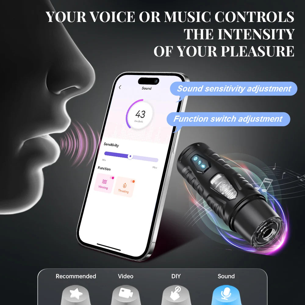 APP Automatic Male Masturbator Sex Toys for Men 7 Thrusting Modes Adult Toy Male Sex Toys Hands Free Pocket Pussy Sex Machine