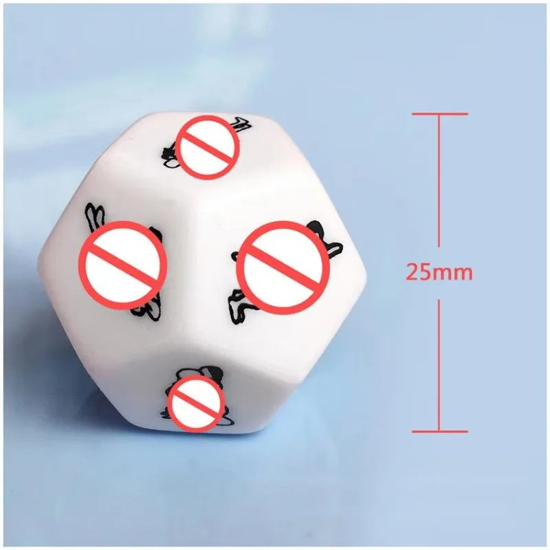 12 Sides Sex Toys for Couples Funny Sex Dice Adult Game Erotic Love Sexy Posture Foreplay Lovers Humour Game Toy Romantic Party