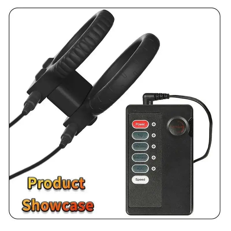 Electric Shock Penis Ring Sex Toy For Men Electro Stimulation Device Delay Ejaculation Bdsm Couple Play Enhancer Adult Gadget