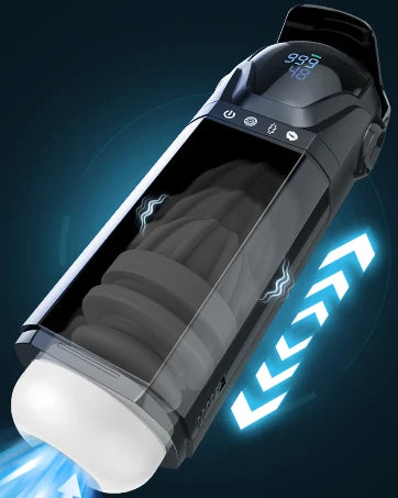 Male Masturbator Mens Sex Toys - Penis Pump Sex Toy for Men, APP Control Adult Toys Pocket Pussy 3D Male Stroker, Visual Blowjob