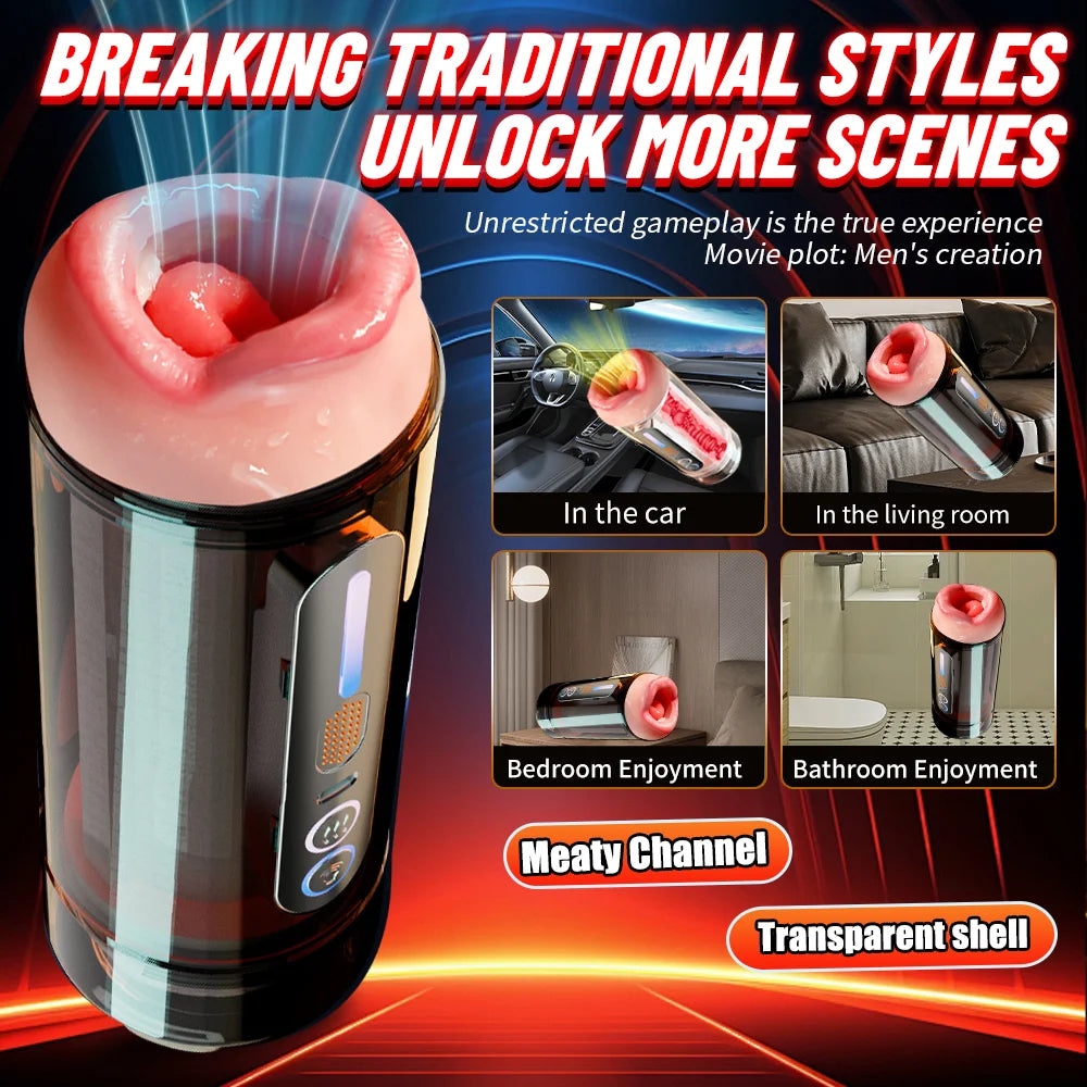 Sex Toys Automatic Male Masturbator Cup Sexy Voice Blowjob Vaginal Penetration Pocket Pussy Masturbator Toy Adults Goods for Man