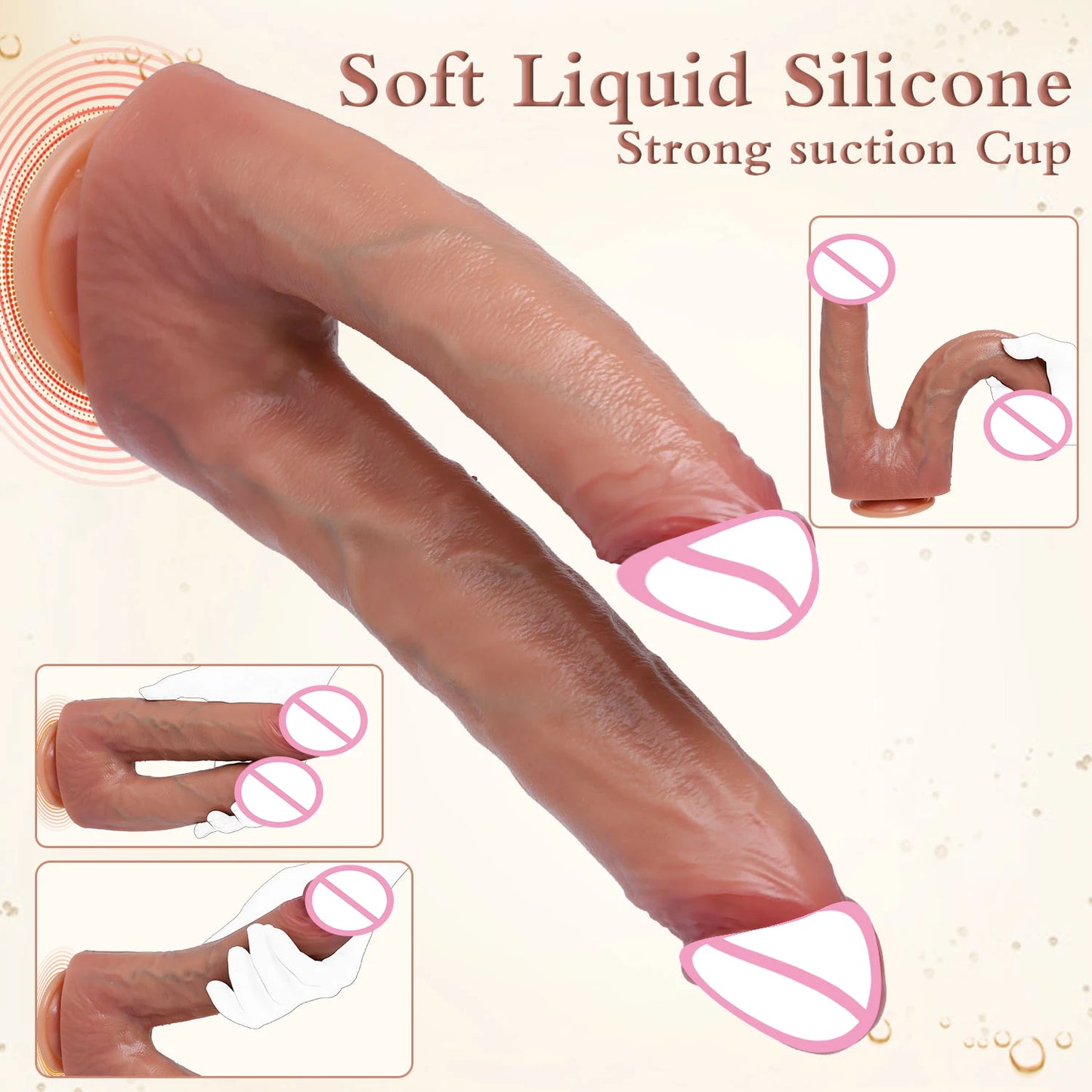 Realistic Double Ended Dildo Sex Toys for Women Couples Dual Sided Headed Penetration Dildos Penile Adult toy Big Dcik Butt Plug