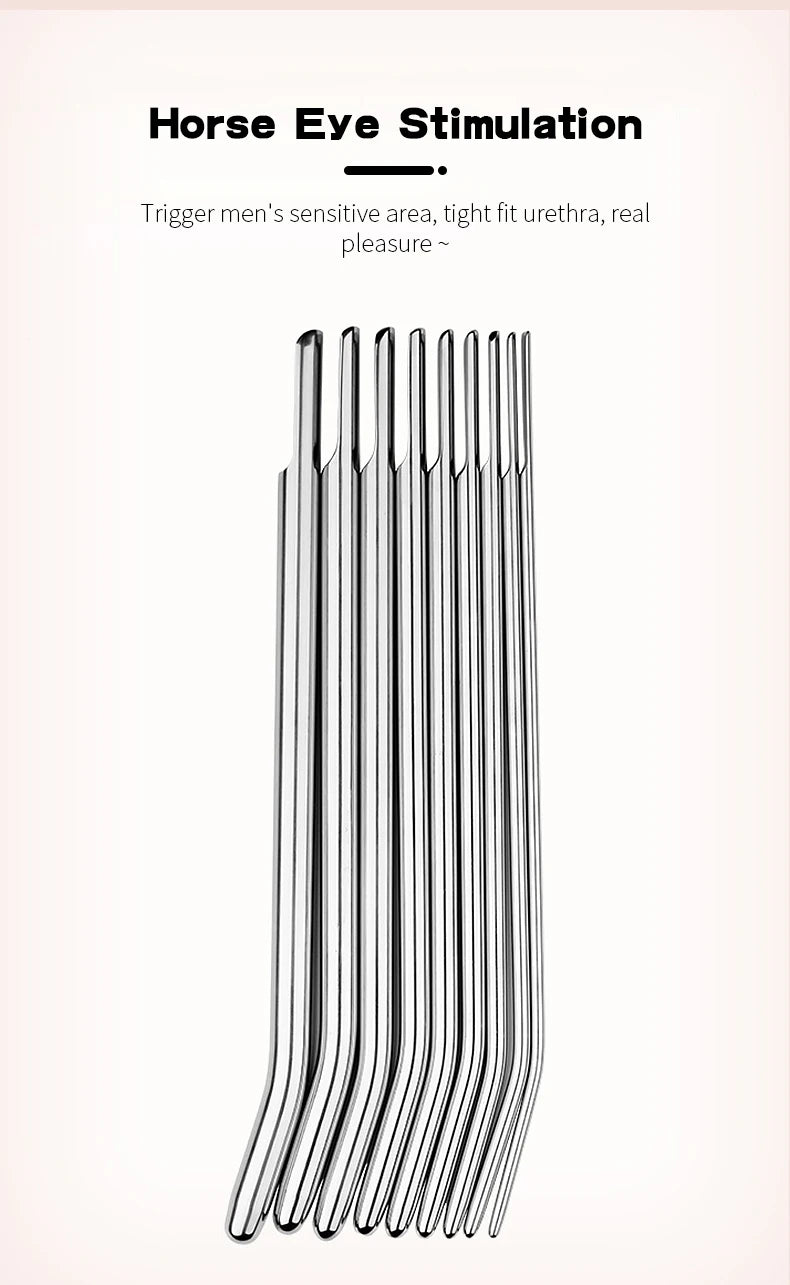 Adult Sex Toys For Men Penis Plug Stretching Male Private Goods Smooth Head Stainless Steel Catheters Urethral Sounds Dilators