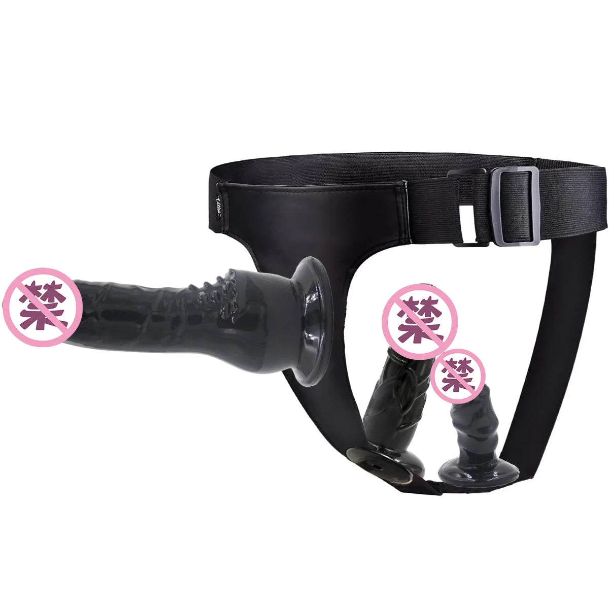 Double Dildo Lesbian Wearable Pants Female Chastity Belt Chastity Devices Sex Toy for Women Couple Anal Vagina Plug Adult Games