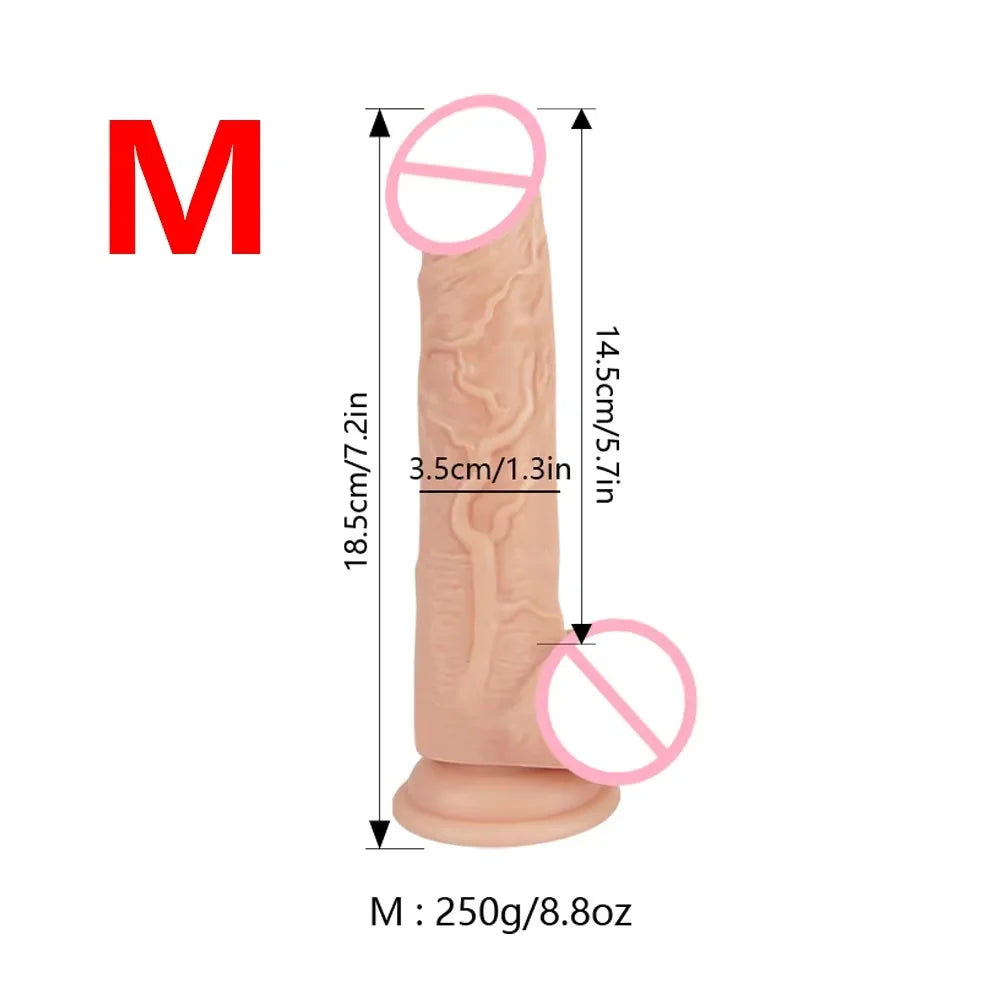 Dildo Strap On Realistic Penis with Suction Cup G-spot Anal Butt Plug Belt Wearable Panties Adult Lesbian Masturbation Sex Toy