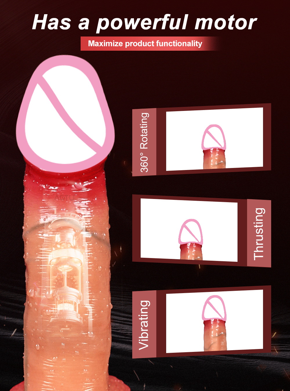 Women's Dildo Penetration Vaginal Anal Vibrator Stimulation Big Penis Vibrator Erotic Toy Long Huge Dildos Women Adult Product