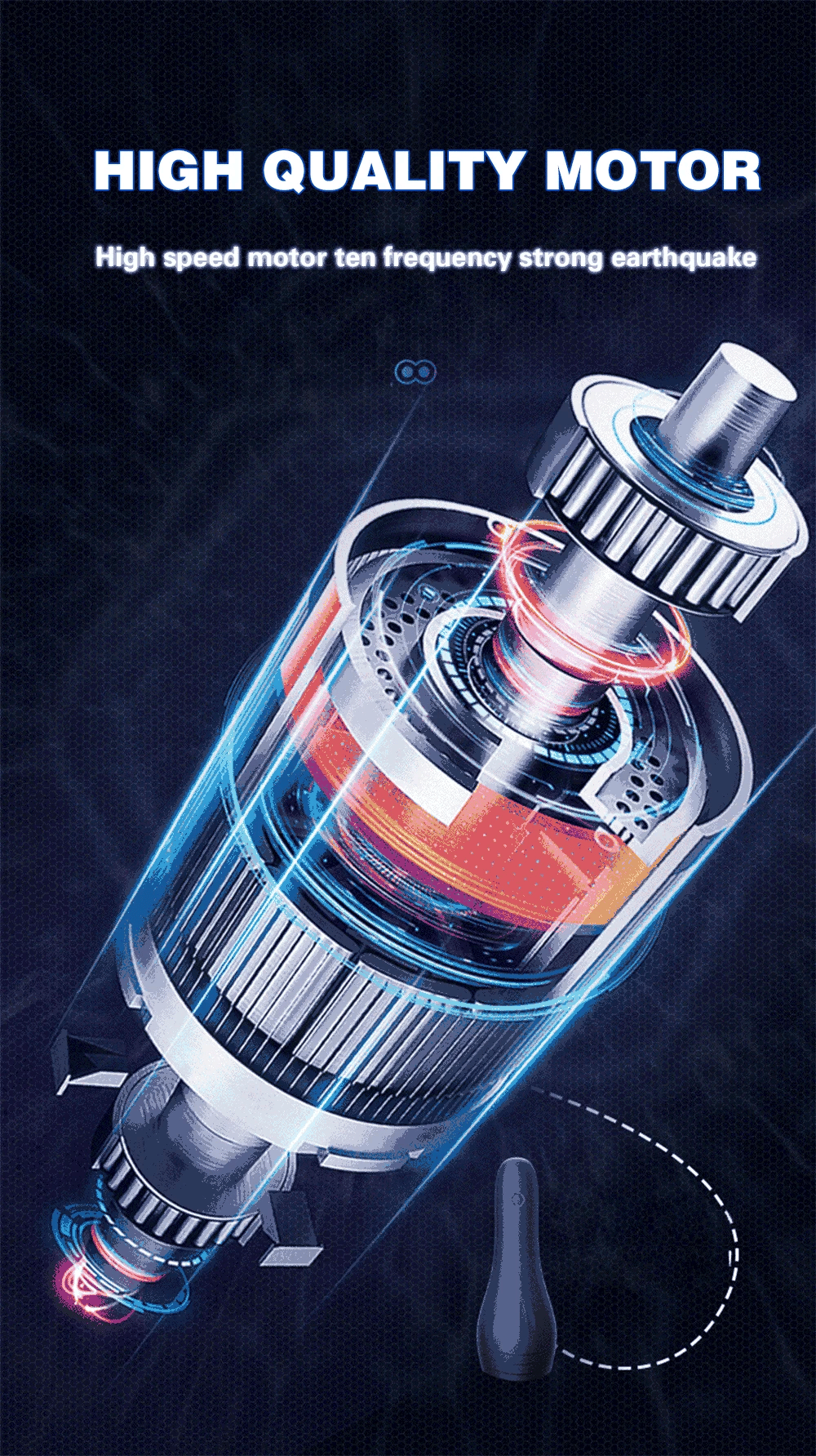 Sex Toys for Men Rechargeable Penis Massager with 10 Vibrators Male Masturbator Delay Lasting Glans Trainer Men's Glans Vibrator