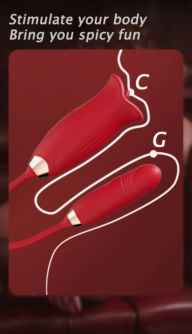 Sucking Licking Dildo Vibrator Female Tongue Telescopic Dildos G-spot Clitoris Nipple Stimulator Female Female Masturbation 18+