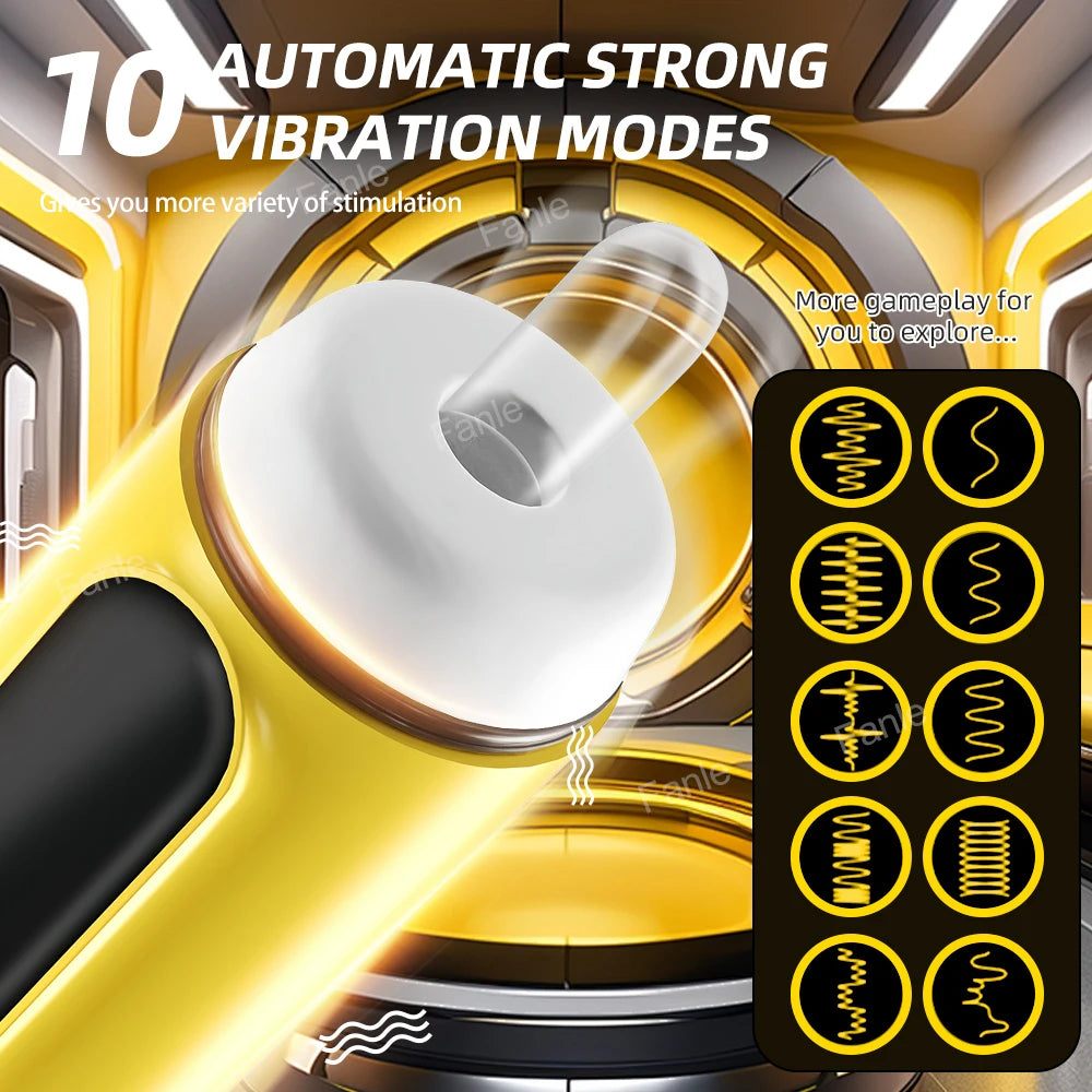 Sex Toy Automatic Sucking Male Masturbator Cup Vibration Blowjob Machine Heating Masturbation Adult for Men Masturbate Supplies