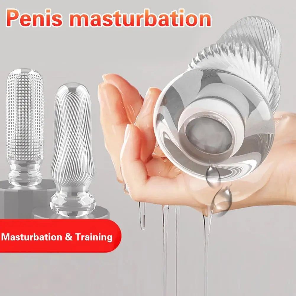 Masturbation Cup for Men Soft Male Exercise Penis Massage Sexy Pocket Pussy Blowjob Toy Vagina Adult Goods 18+