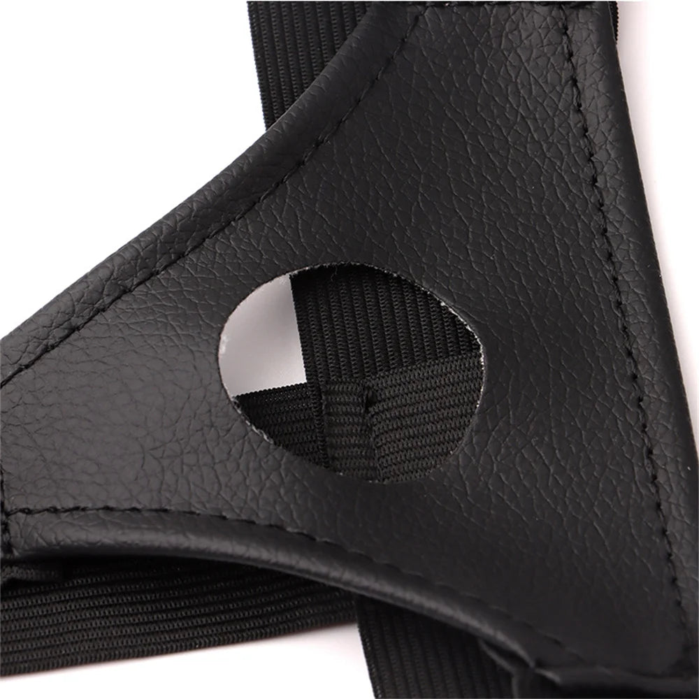 Men Strap On Dildo Panties Wearable Hollow Penis Lengthen Sleeve Strapon Harness Belt for Man Sex Toys For Woman