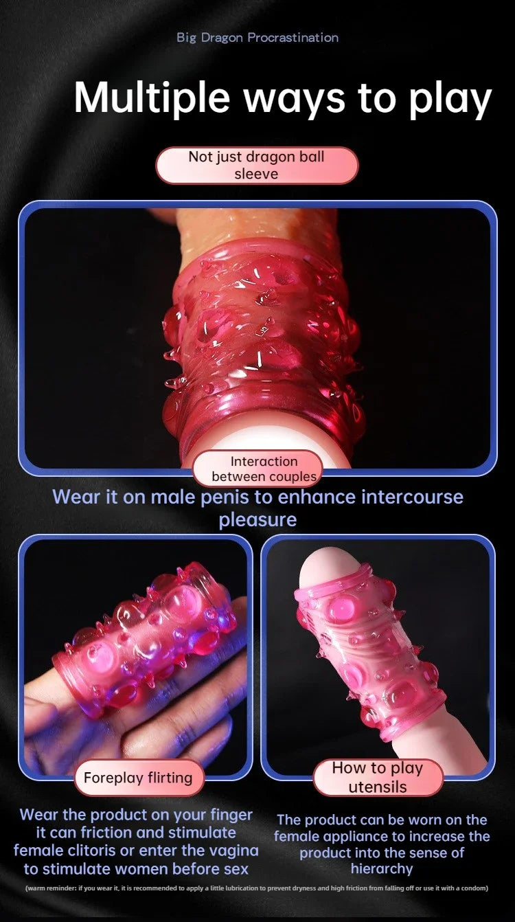 Sex Toys for Men Hyperstimulation Massager Cock Penis Ring Delay Ejaculation Stronger Erection Sex Toys Adult Supplies Cock