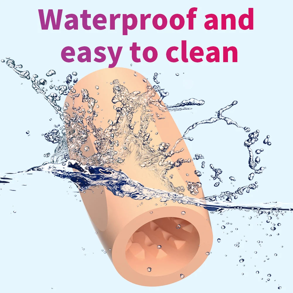 Cock Training Penis Sleeve Sex Toy for Men Male Masturbator Cup Glans Trainer Delay Exercise Sex Shop Soft TPE