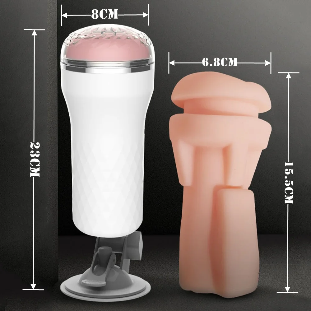 Artificial Vagina Sex Toy for Men Adult Erotic Toys Male Masturbator Cup Realistic Rubber Vagina Prostate Massage Deep Throat