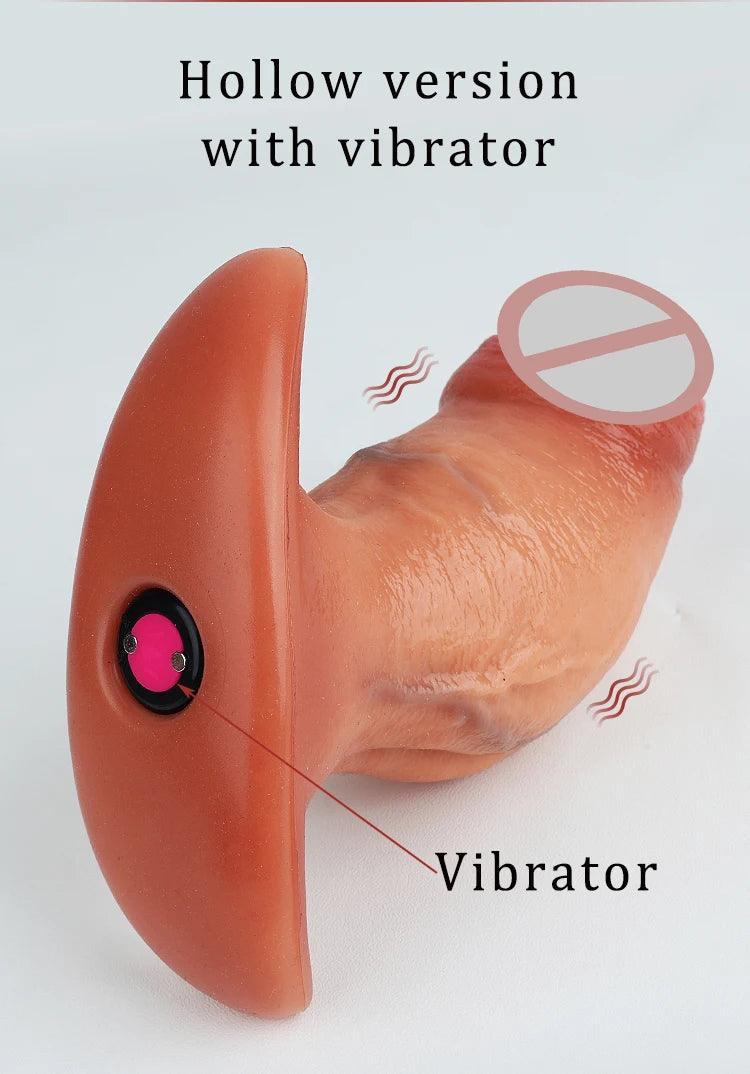 Sex Toys For Men Women Huge Dildo Anus Expansion Silicone Butt Plug Prostate Massager Vagina Big Dick Vibrating Dildo Anal Plug