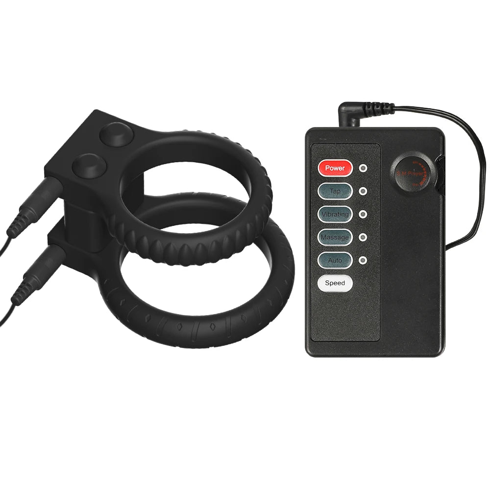 Sex Toys for Men Glans Vibrator Penis Trainer Ring Electro Shock Penis Massager Vibrators Delayed Ejaculation Penis Vibrator