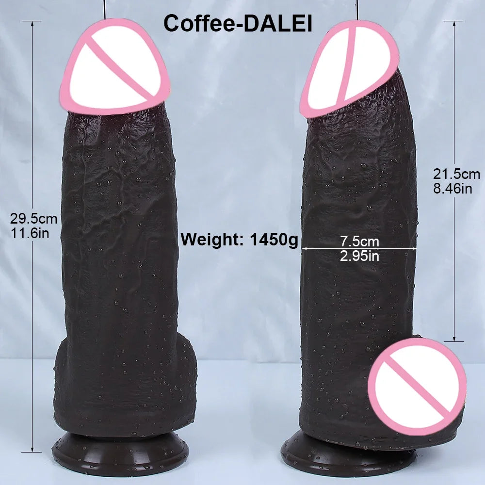 7.5cm Huge Dildo Realistic Soft Penis Thick Dick Sexy Cock Suction Cup Adults Anal Sex Toys For Women Vagina Strapon Masturbator