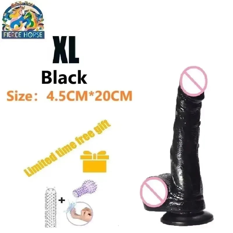 Realistic Dildo Sex toys for Woman Men Couples Silicone Penis  Masturbator Black Dildos Erotic Cock G Spot Clitoris Anal Sex Toy