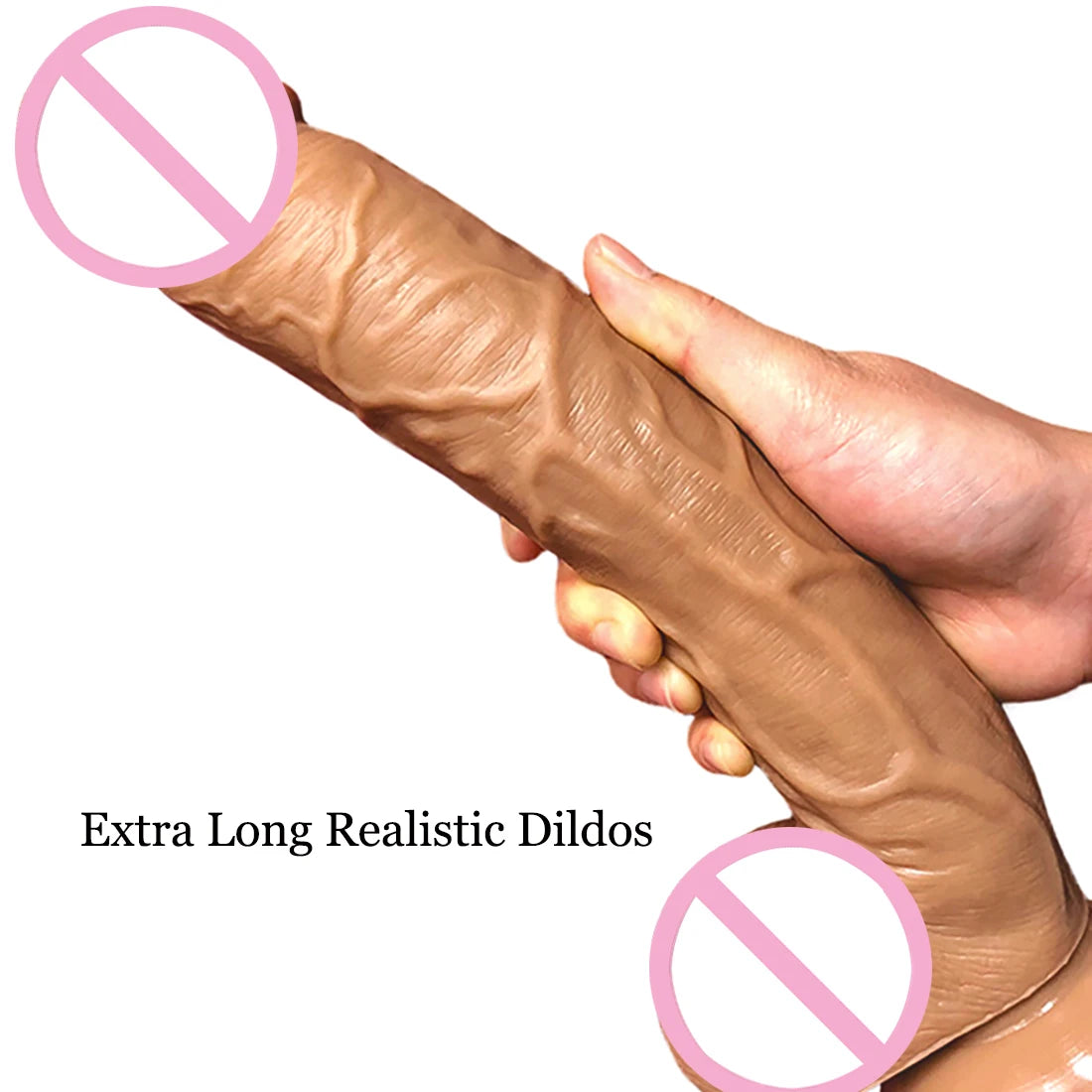 Oversized Realistic Dildos with Suction Cup Soft Skin Feeling Huge Penis Erotic Long Phallus Anal Plug Dick Sex Toys for Women