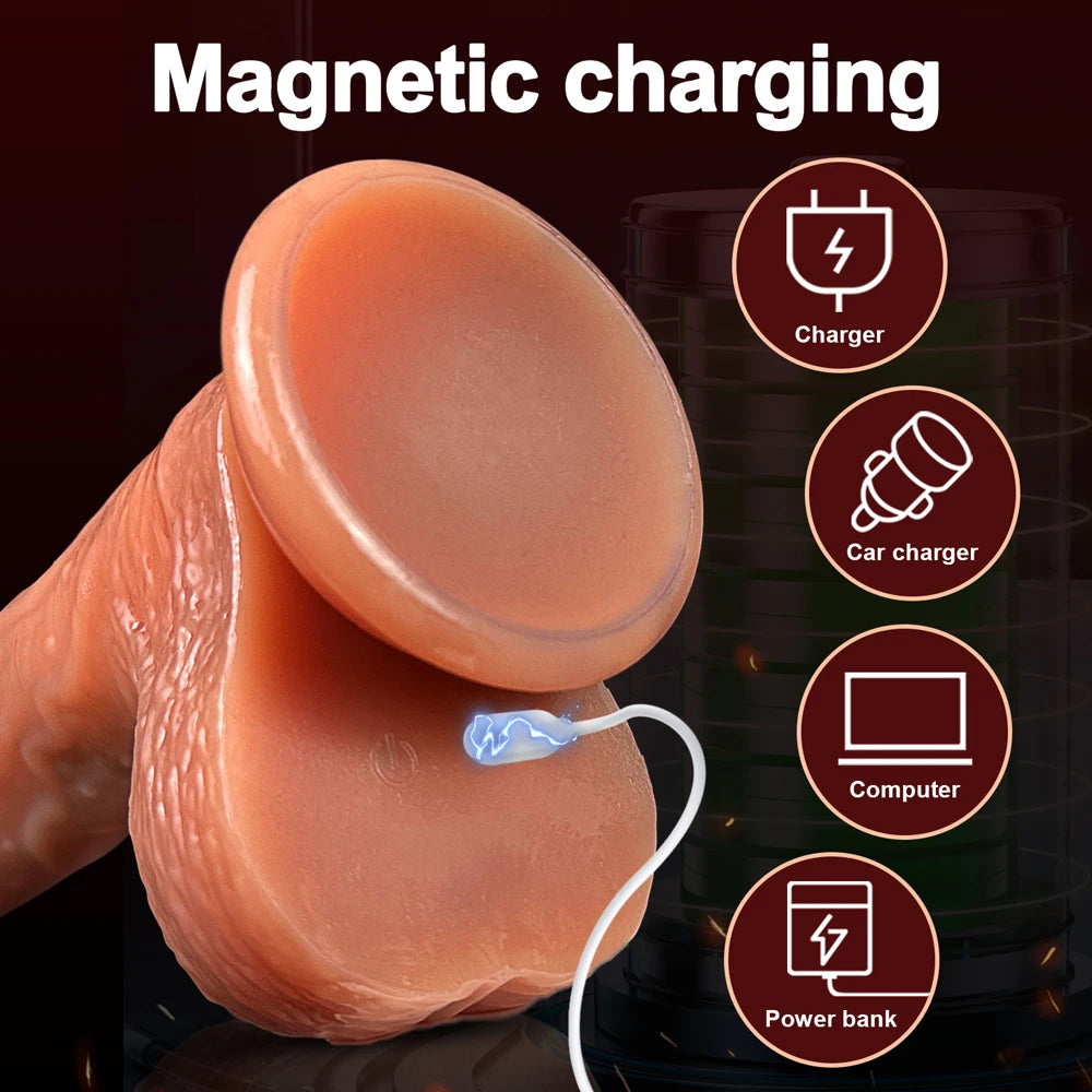 Women's Dildo Penetration Vaginal Anal Vibrator Stimulation Big Penis Vibrator Erotic Toy Long Huge Dildos Women Adult Product