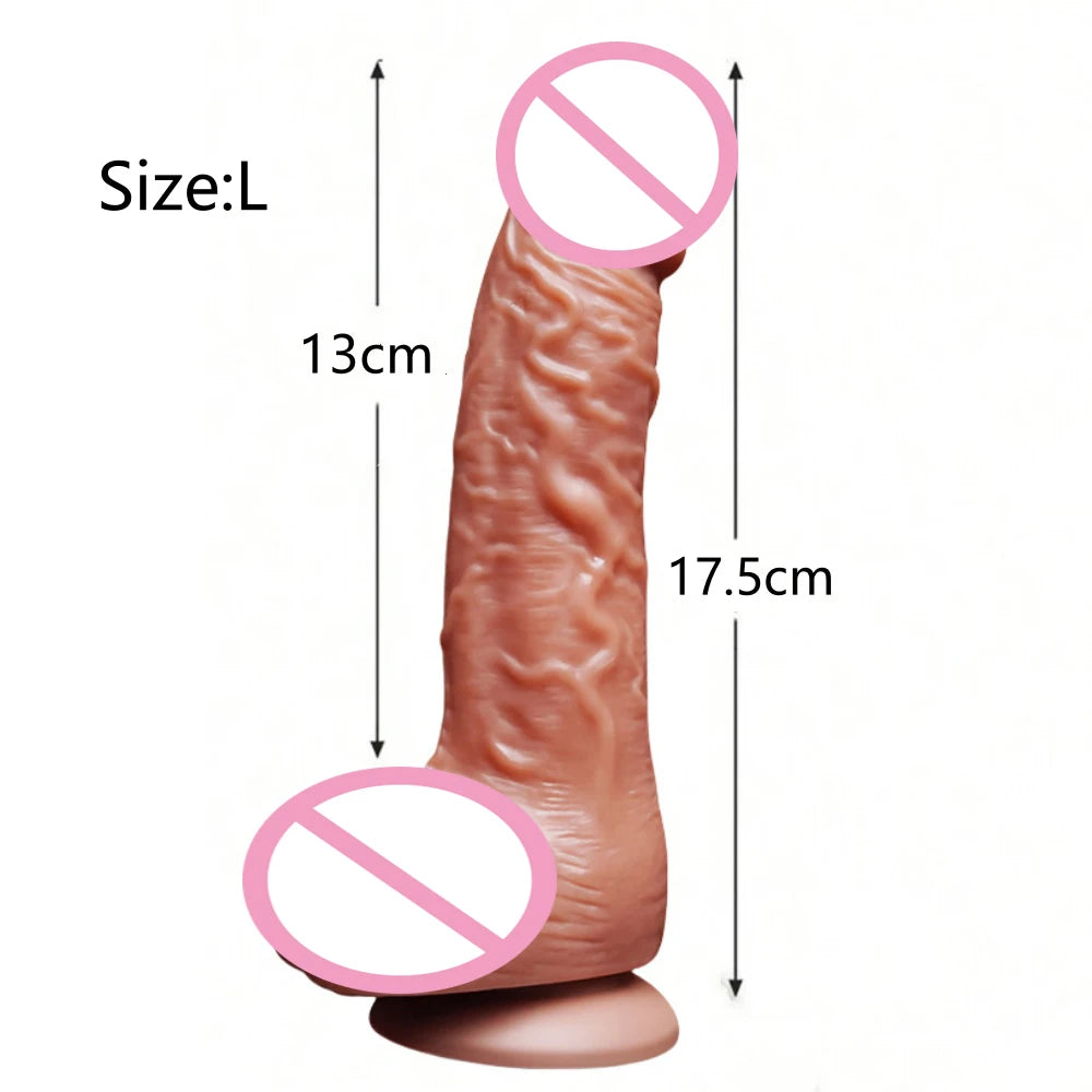 Realistic and soft dildo, G-spot anal stimulation, adult sex toy suitable for both men and women, big and thick Dick Happy Dildo