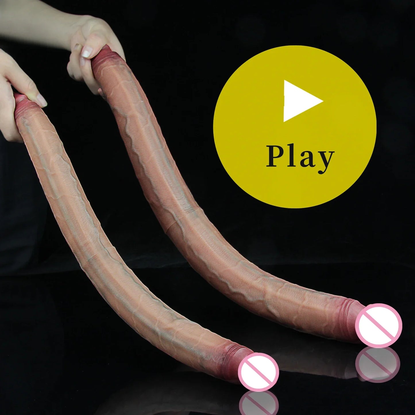 Realistic Long Dildos Double Head Dildo Anal Vaginal Stimulator Masturbator Sex Toy for Lesbian Couples Gay Men Adult Products