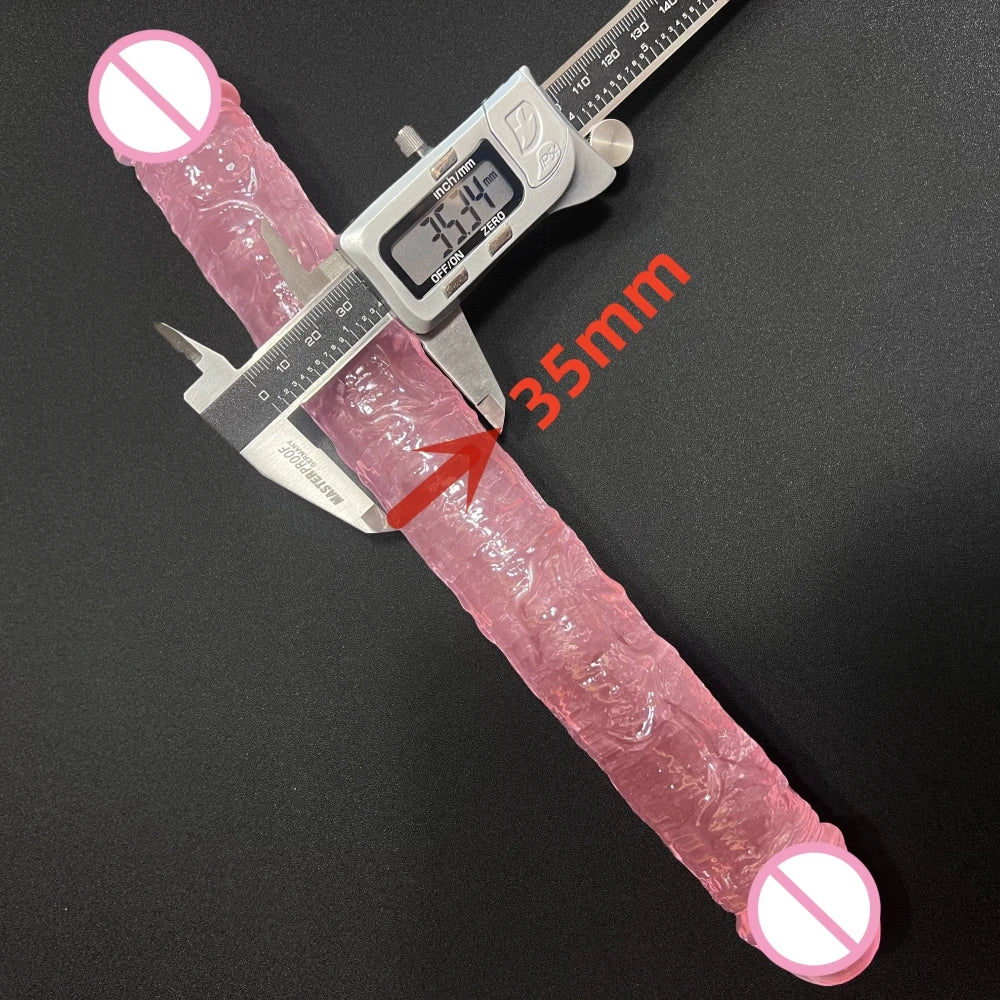 Double Dildo Realistic Penis Lesbian Couple Toys  double penetration Sex Toys for Woman Anal Vigina Adult Sex Products