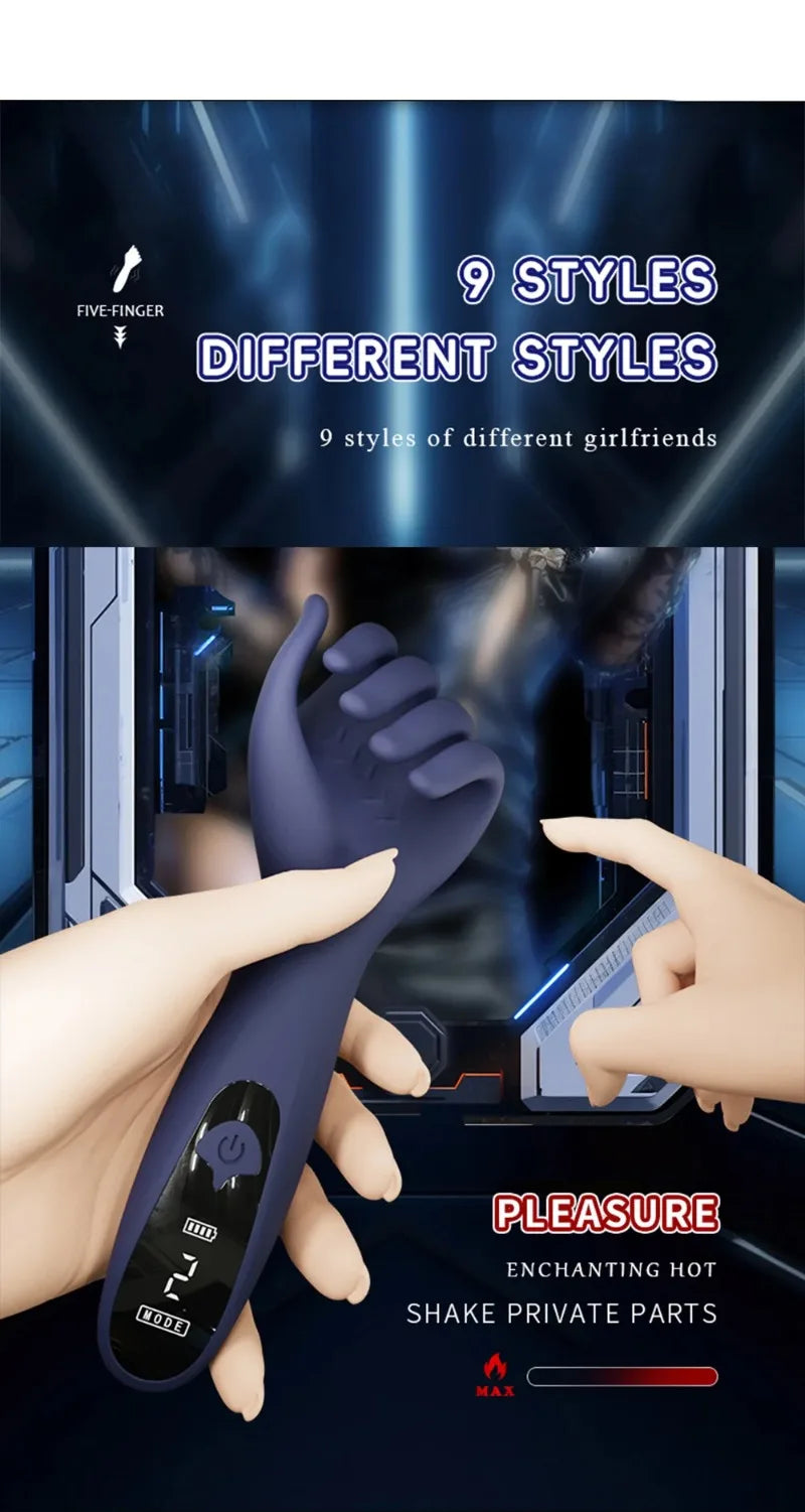 Male Masturbator Vibrating Glans Trainer Penis Massager for Men Lasting Delay Endurance Exercise Sex Toy