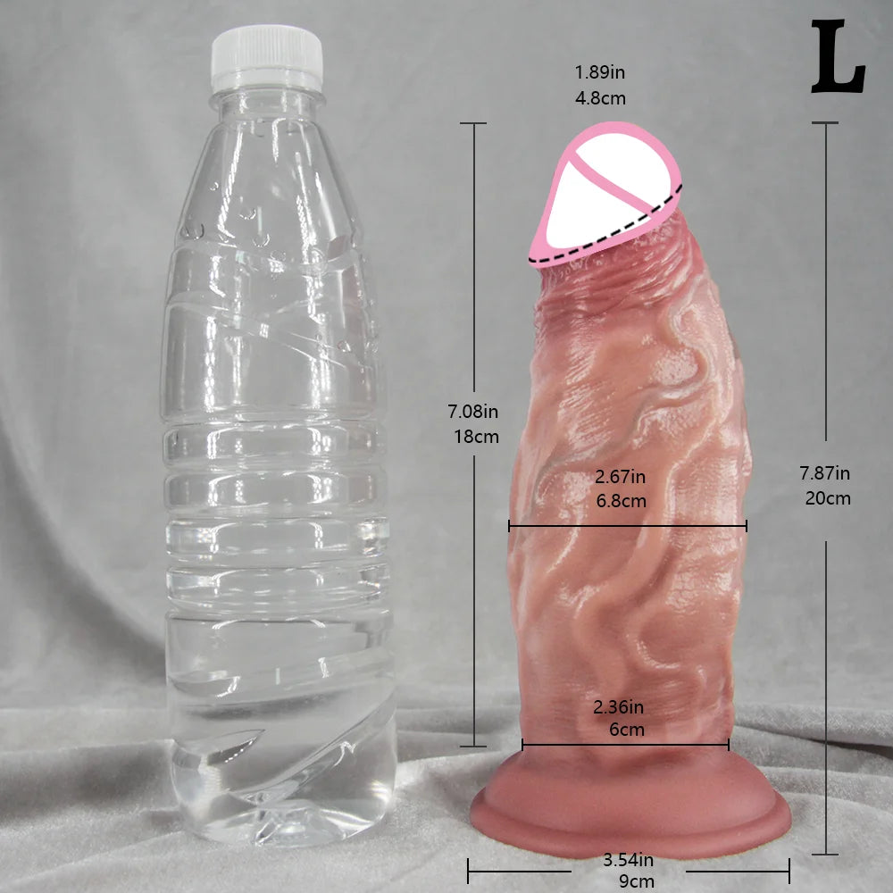 S/M/L Dildo Big Dick Female Anal Vagina Masturbation Soft Skin Feel Penis Prostate G-spot Massage Anal Plug Sex Toys For Adult