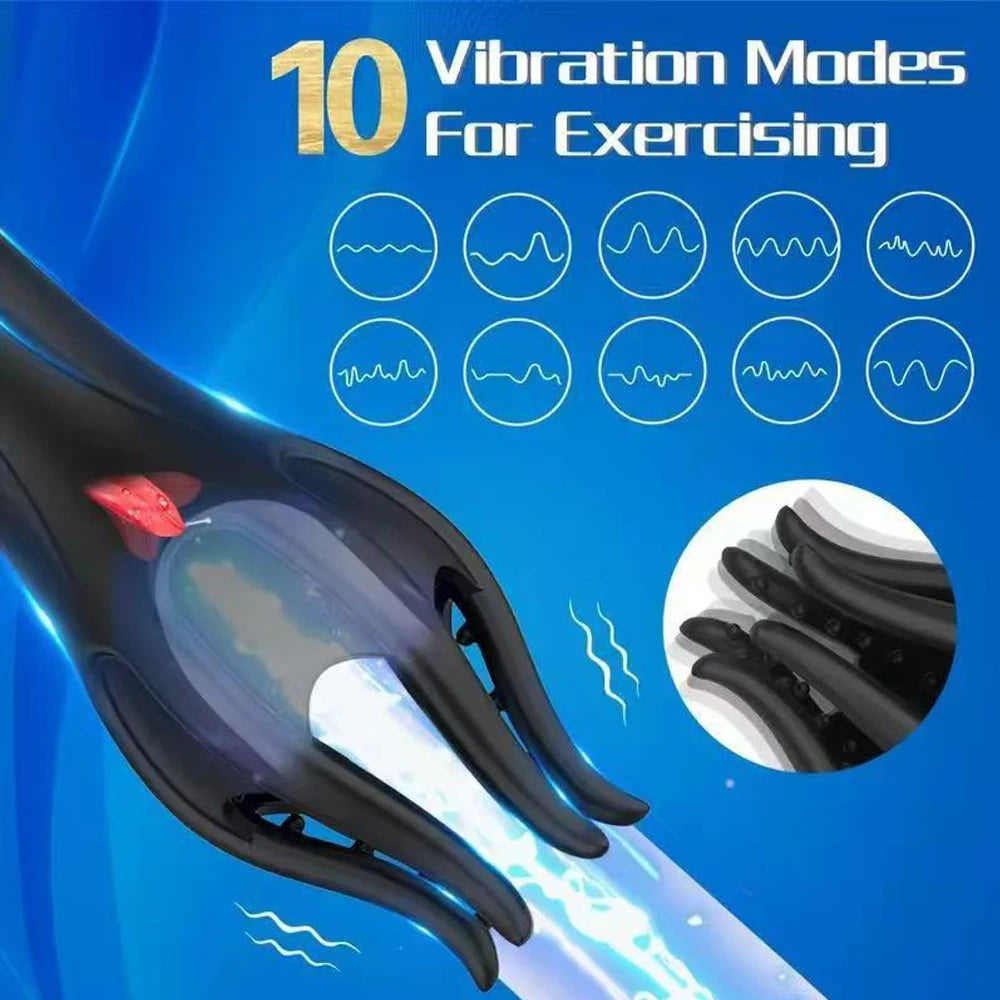 Male Masturbator Male Penis Vibrator for Mens with Tongue Licking Masterbater Adult Sex Toy for Couples Him Gay Women Pleasure